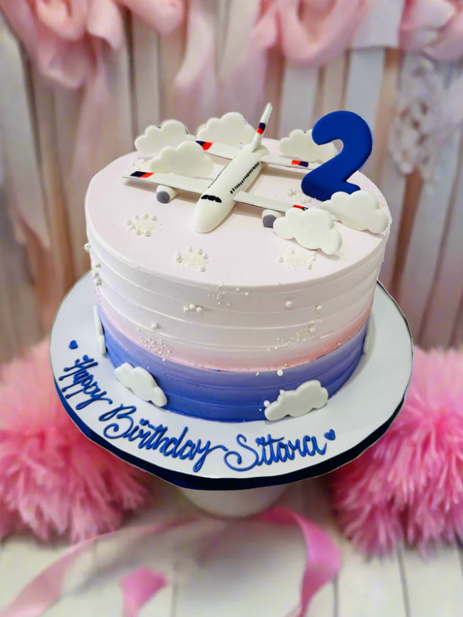Sitara Plane Cream Cake - Image 7