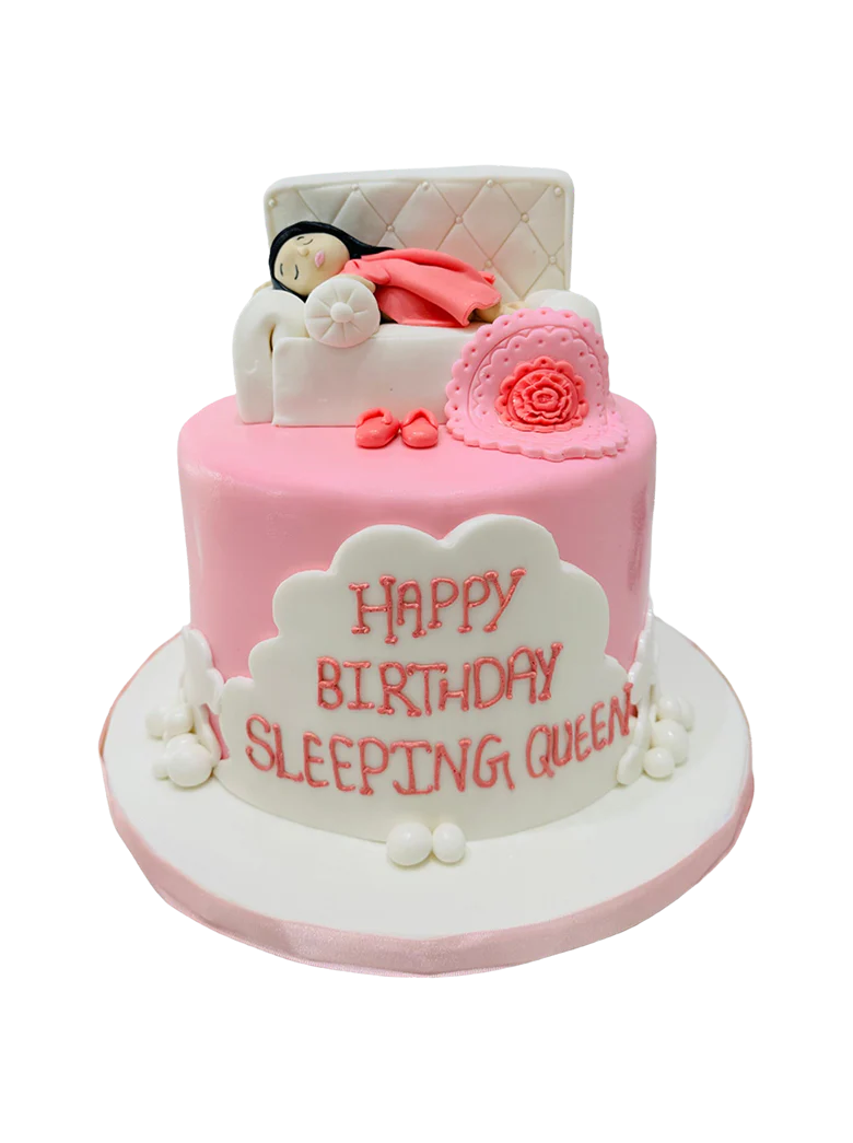 Sleeping Queen Fondant Cake