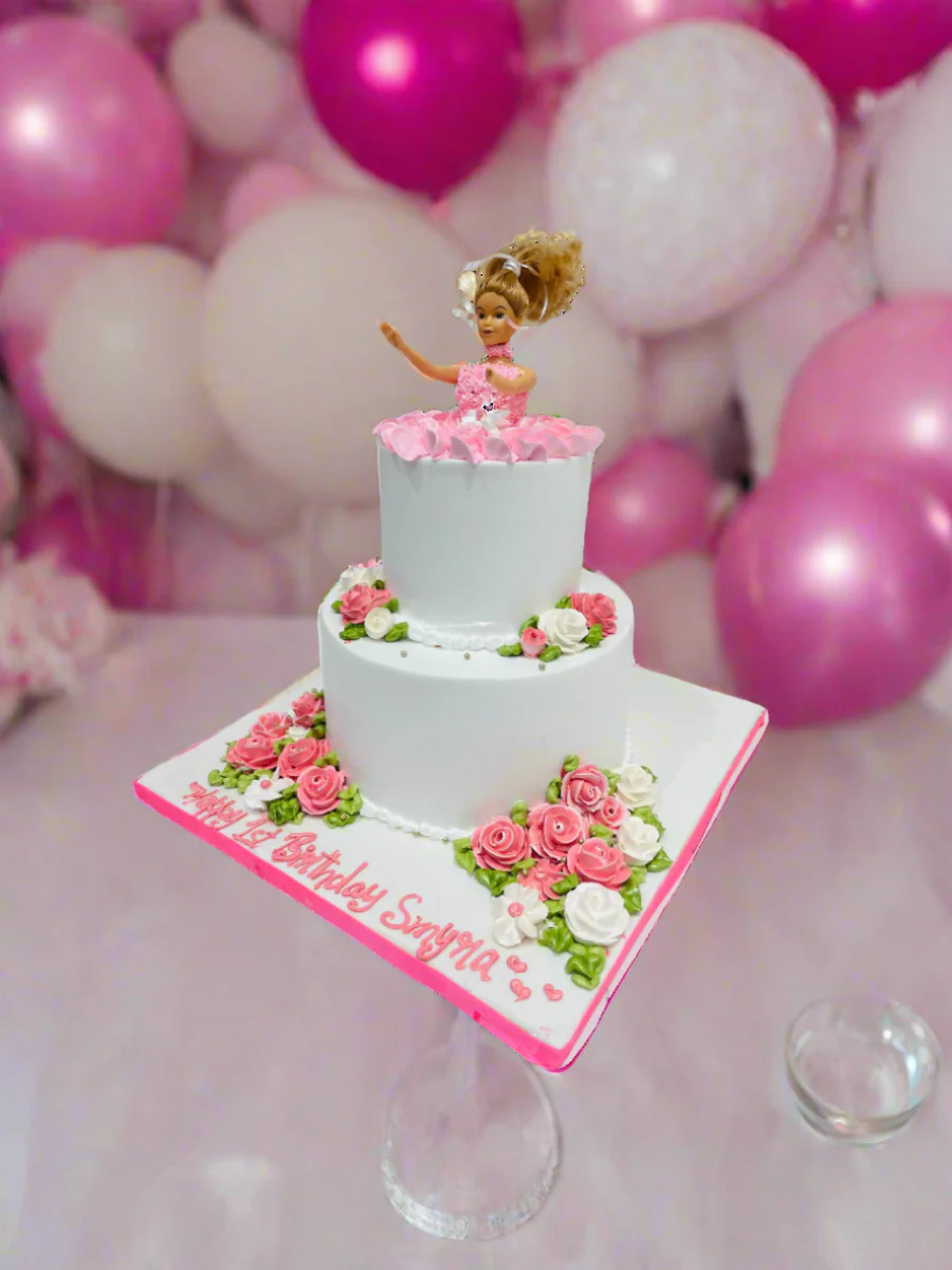 Smyra Barbie Tiered Birthday Cake - Image 2