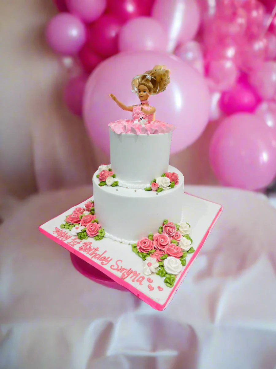 Smyra Barbie Tiered Birthday Cake - Image 4