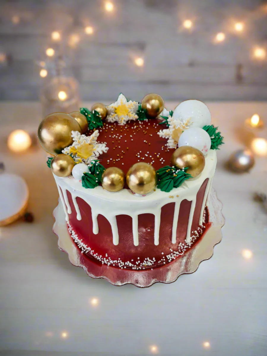 Snow Flakes Christmas Cake - Image 5