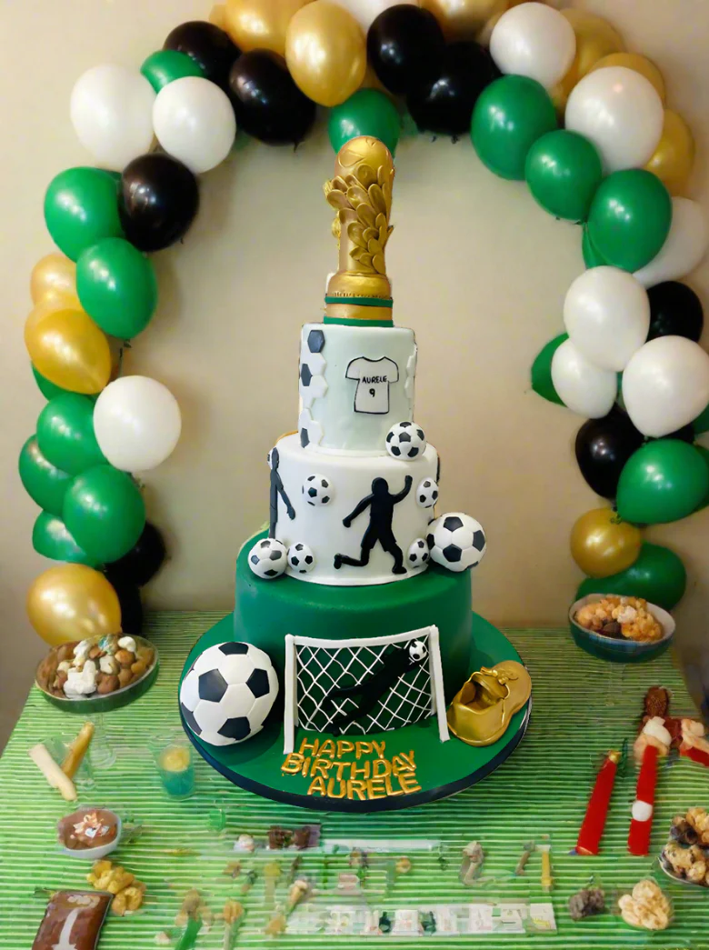 Soccer Champ Fondant Tiered Cake - Image 2
