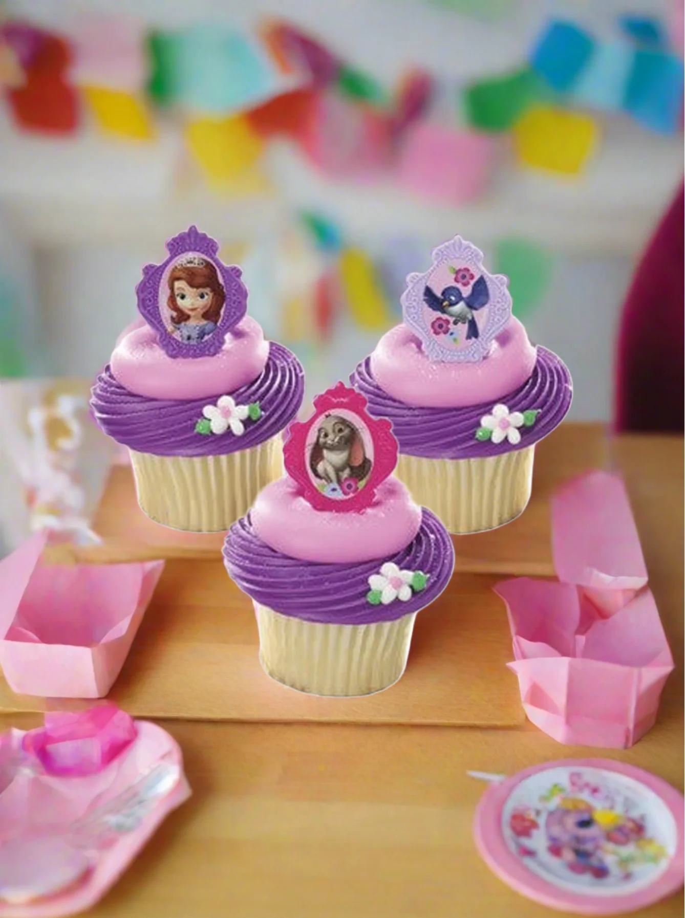 Sofia the First Ring Cupcakes - (Pack of 6) - Image 3