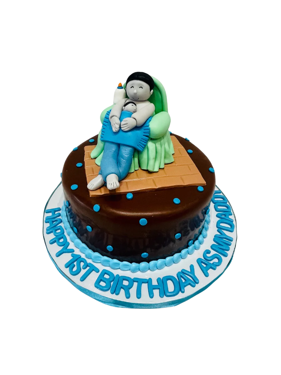 Son & Father Fondant Cake