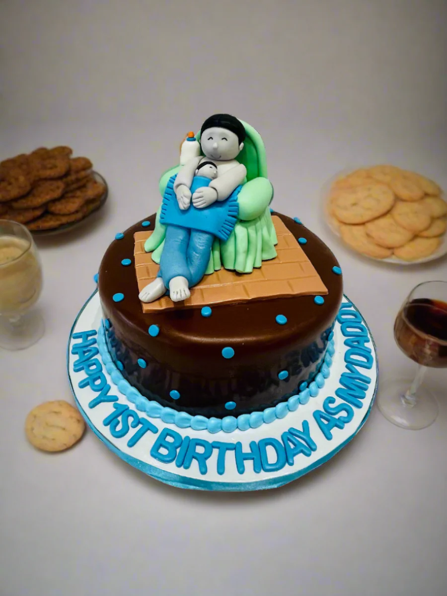 Son & Father Fondant Cake - Image 2