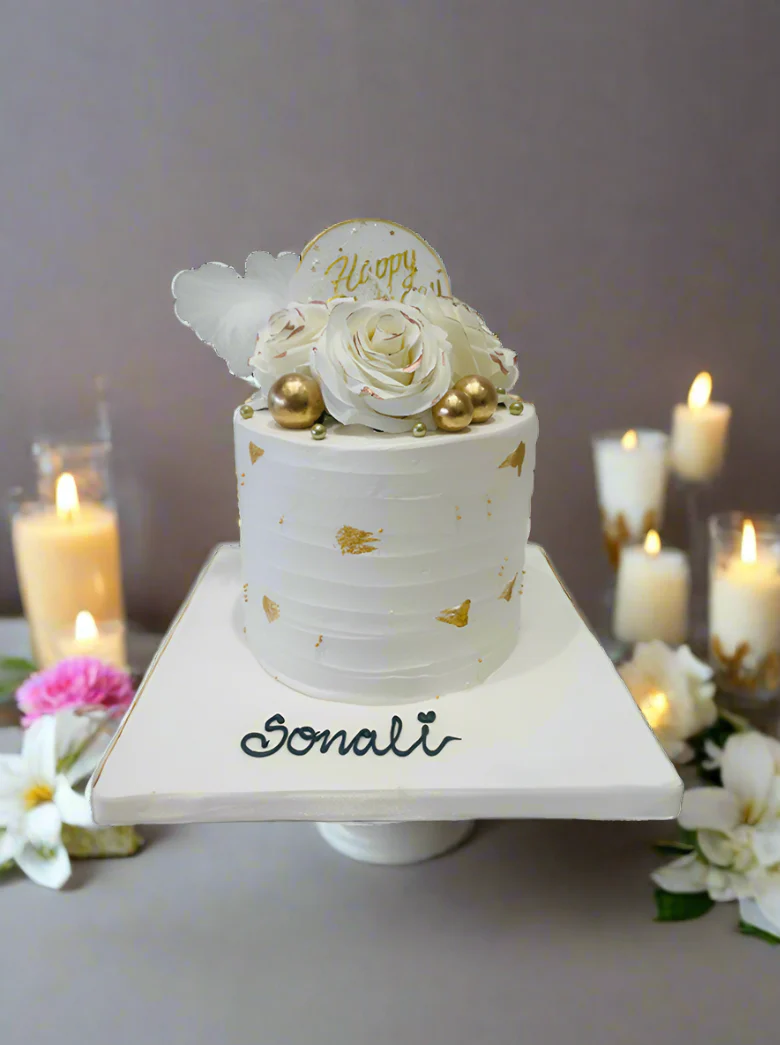 Sonali Ivory Cream Cake - Image 4
