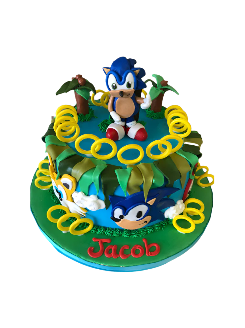 Sonic Fondant Cake