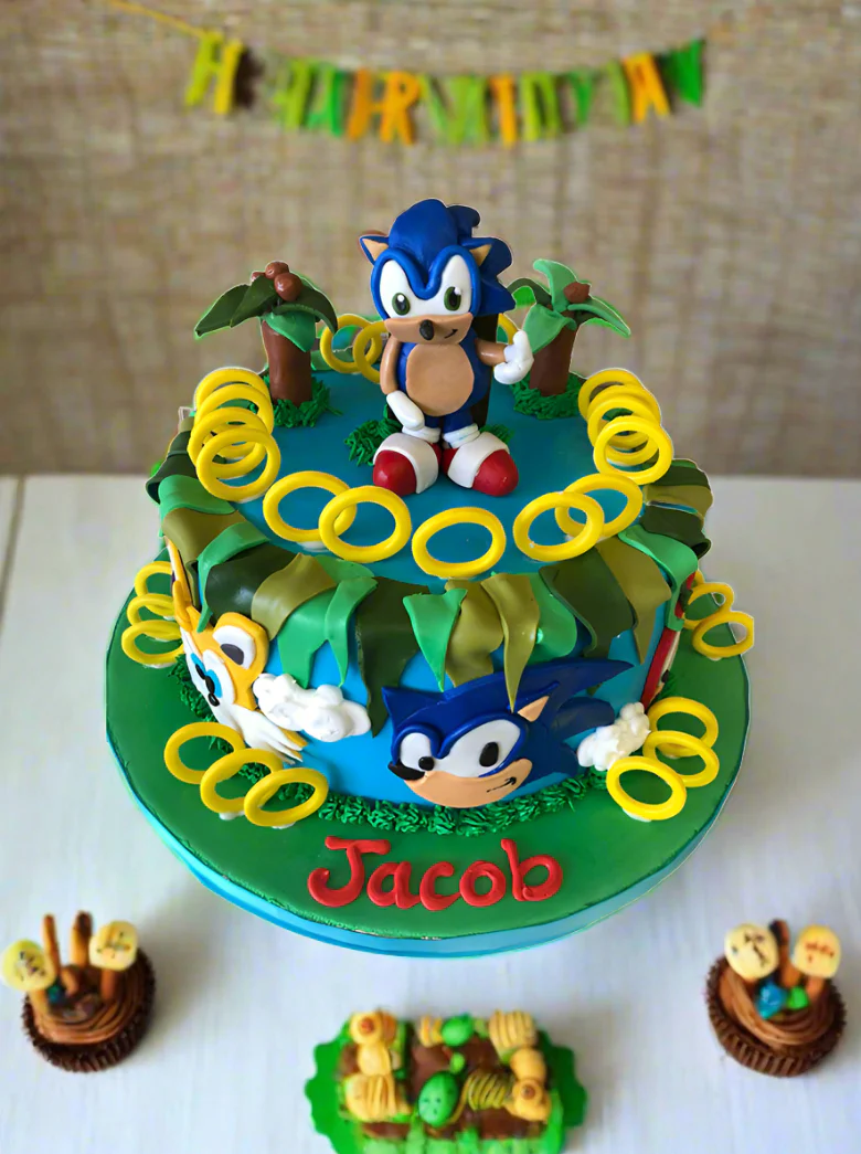 Sonic Fondant Cake - Image 2