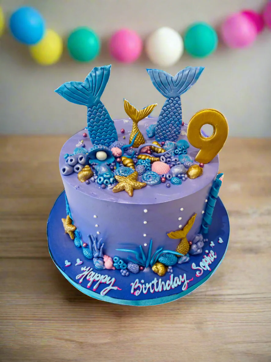 Sophie Mermaid Cream Cake - Image 2