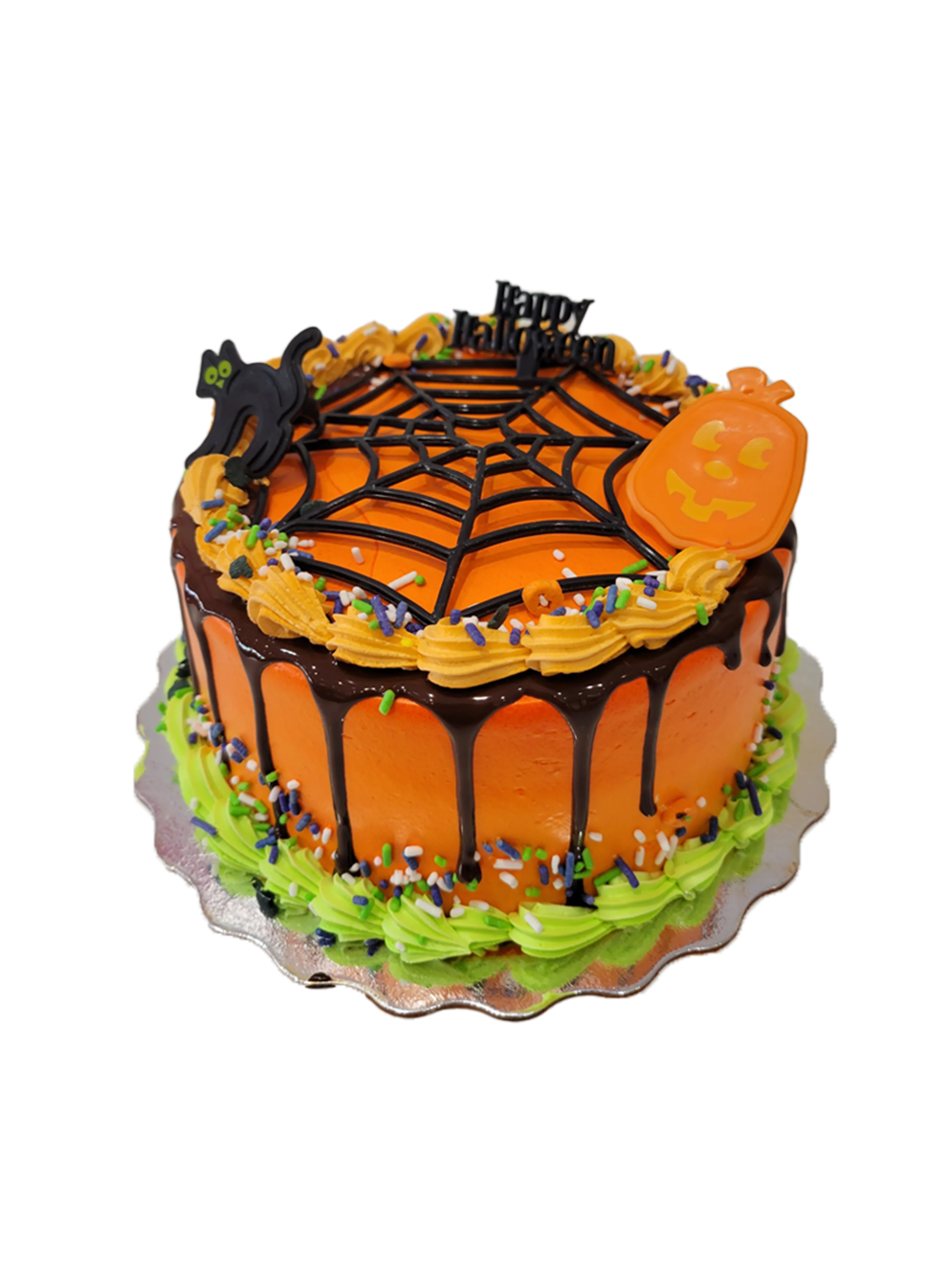 Spider Web Orange Cake