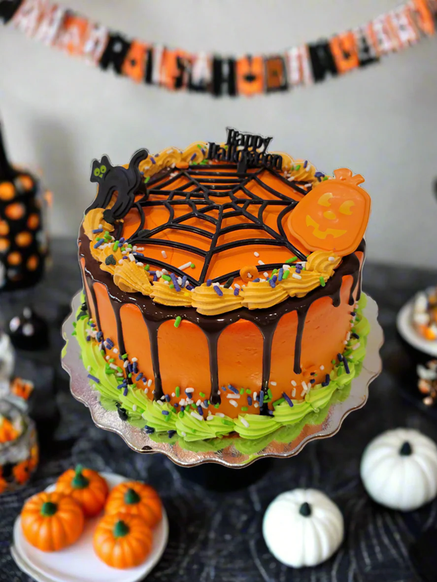 Spider Web Orange Cake - Image 2