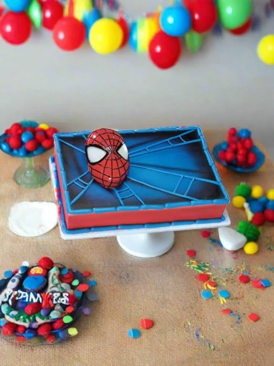 Spiderman Light Up Eyes Cake - Image 3