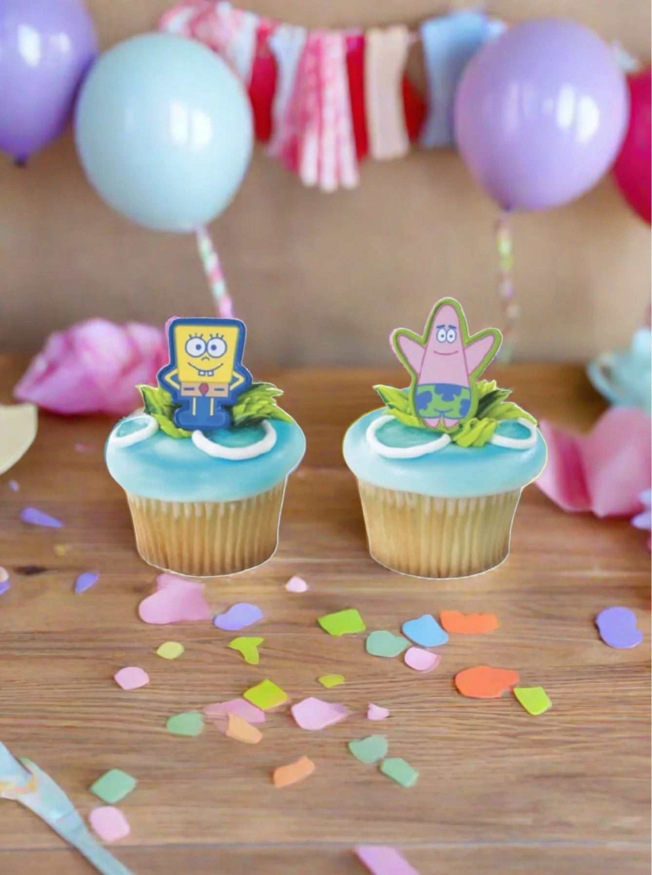 Sponge Bob Square Pants Cupcakes - (Pack of 6) - Image 4