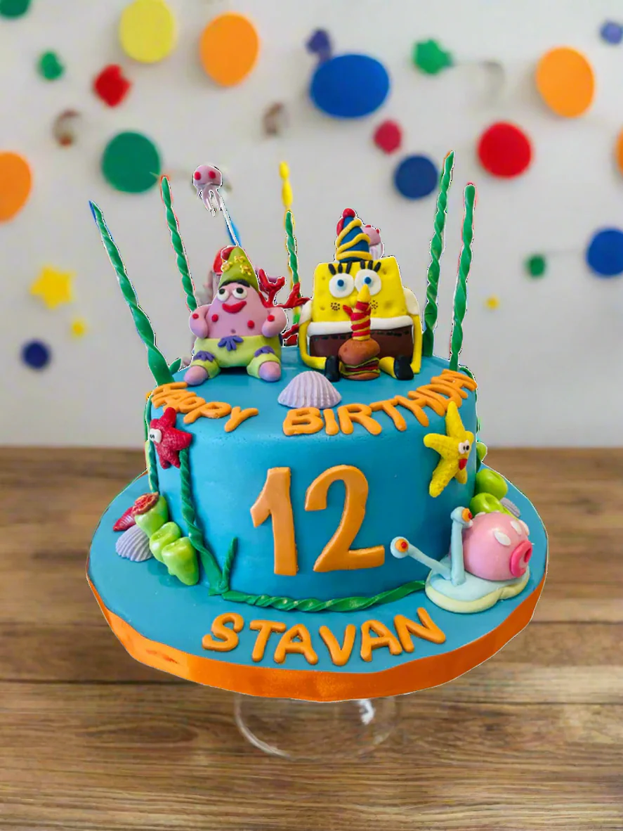 Spongebob Fondant Cake - Image 2