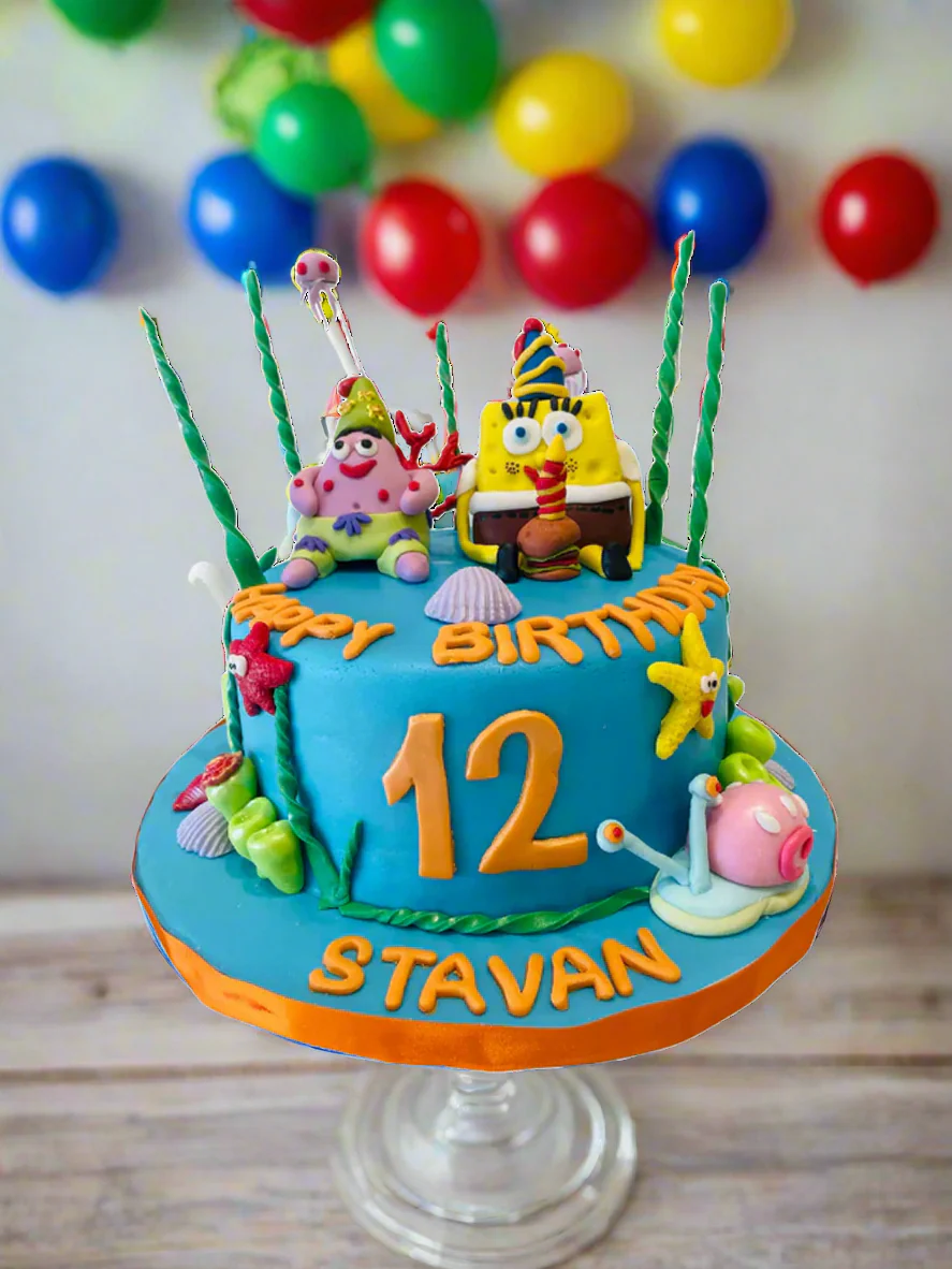 Spongebob Fondant Cake - Image 3