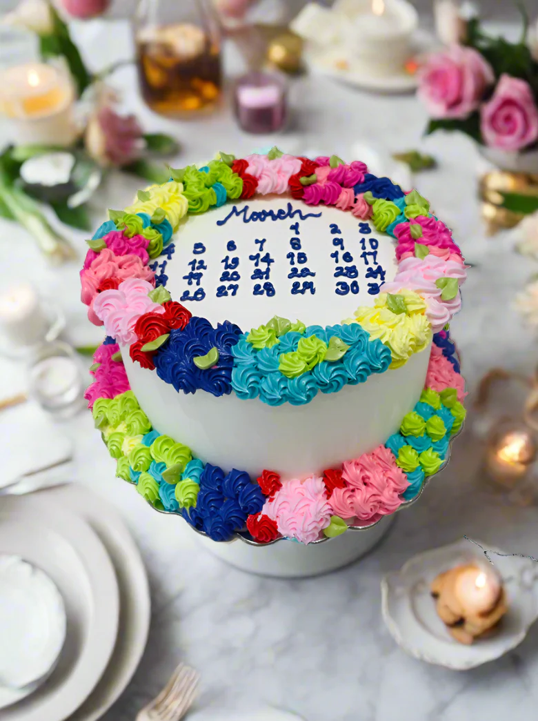 Spring Blossom Cream Cake - Image 4