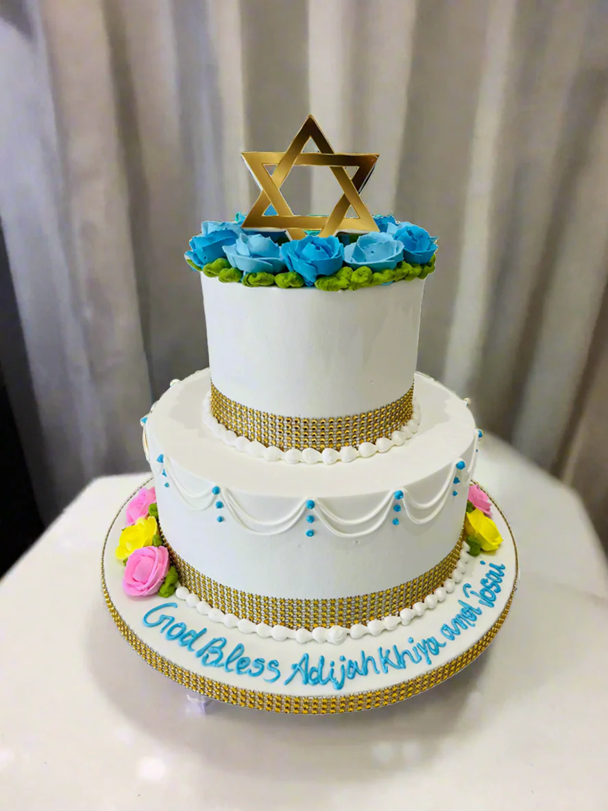 Star Of David Cream Cake - Image 3