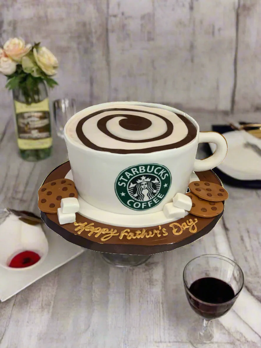 Starbucks Cup Molded Fondent Cake - Image 2