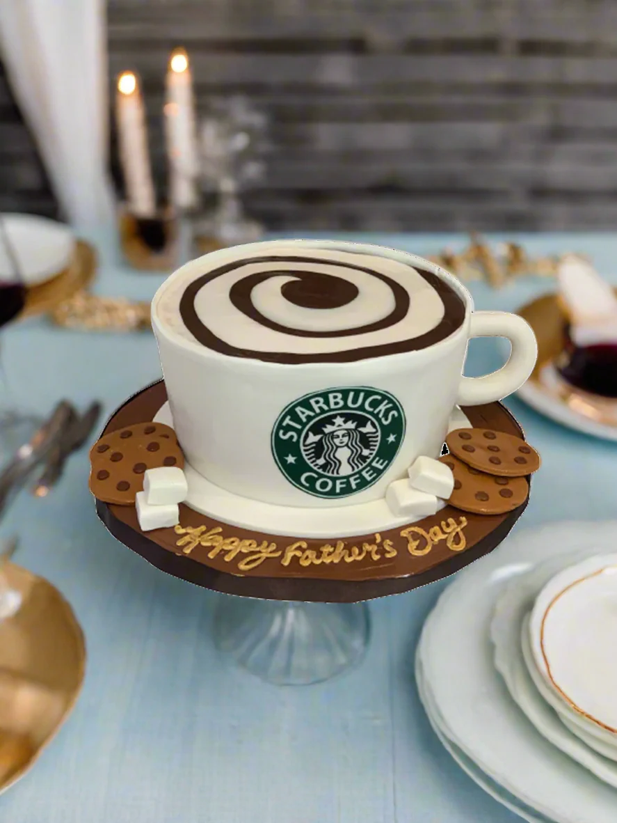 Starbucks Cup Molded Fondent Cake - Image 3