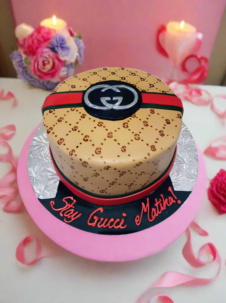 Stay Gucci Fondant Cake - Image 2
