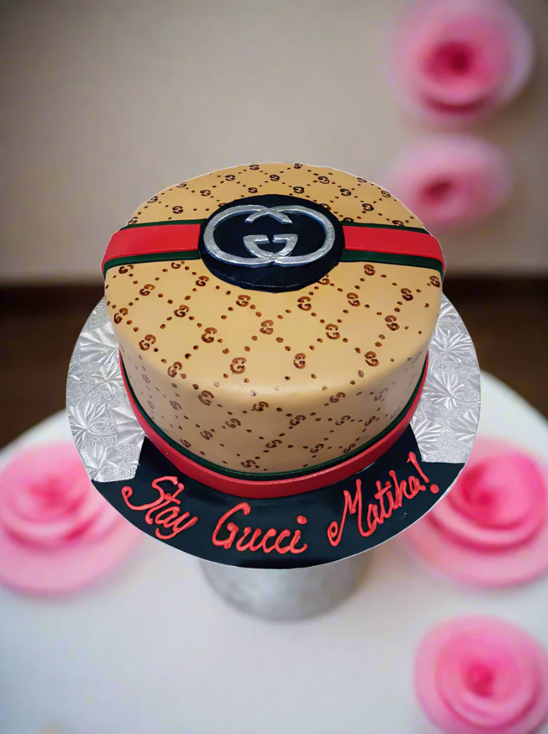 Stay Gucci Fondant Cake - Image 3