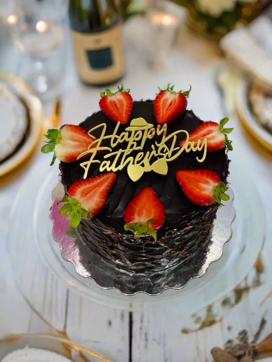 Strawberry Chocolate Fathers Day Cake - Image 2