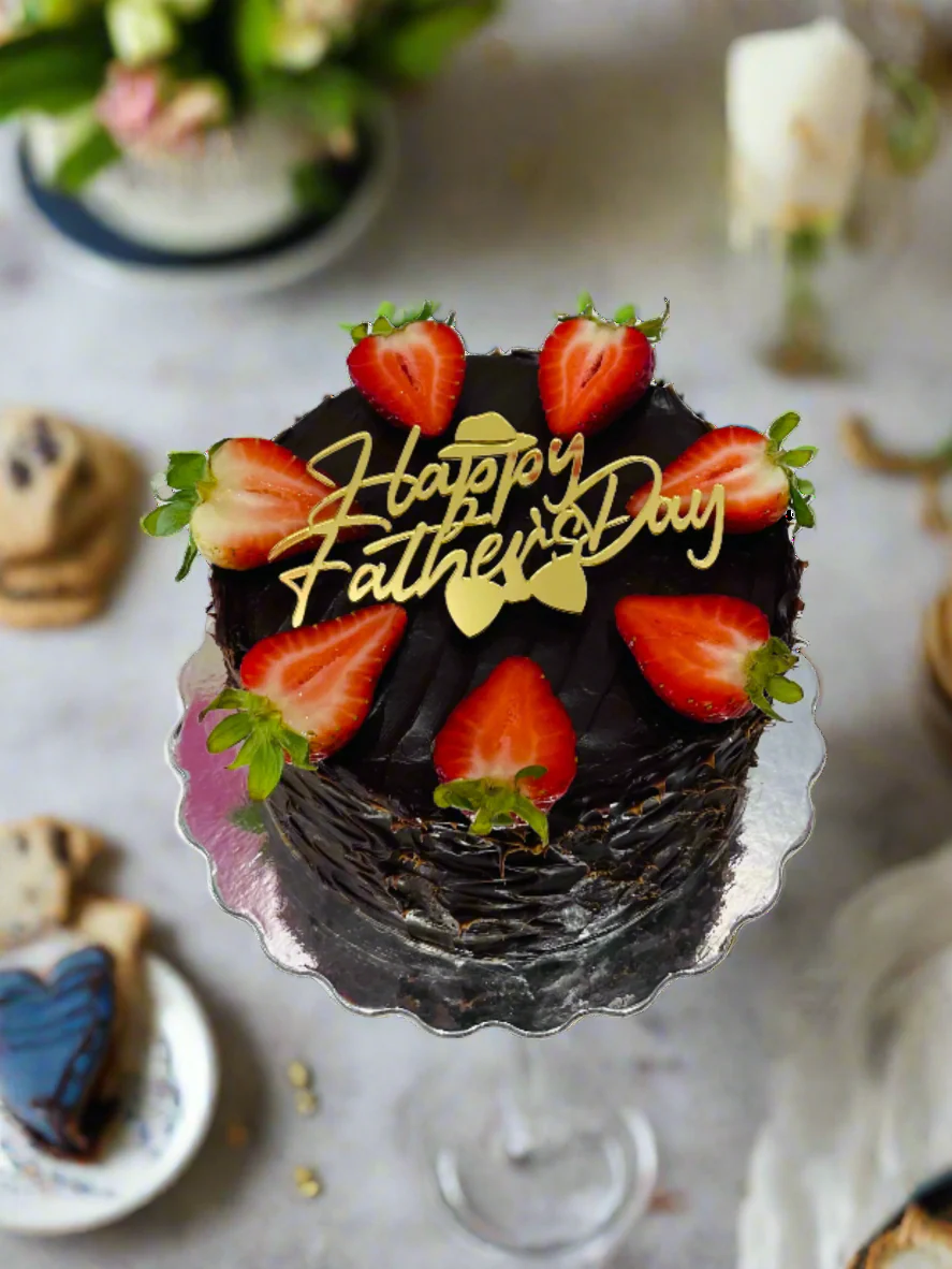 Strawberry Chocolate Fathers Day Cake - Image 3