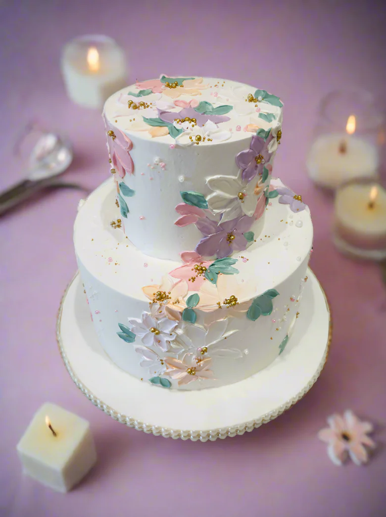 Suhana Cream Tiered Cake - Image 2