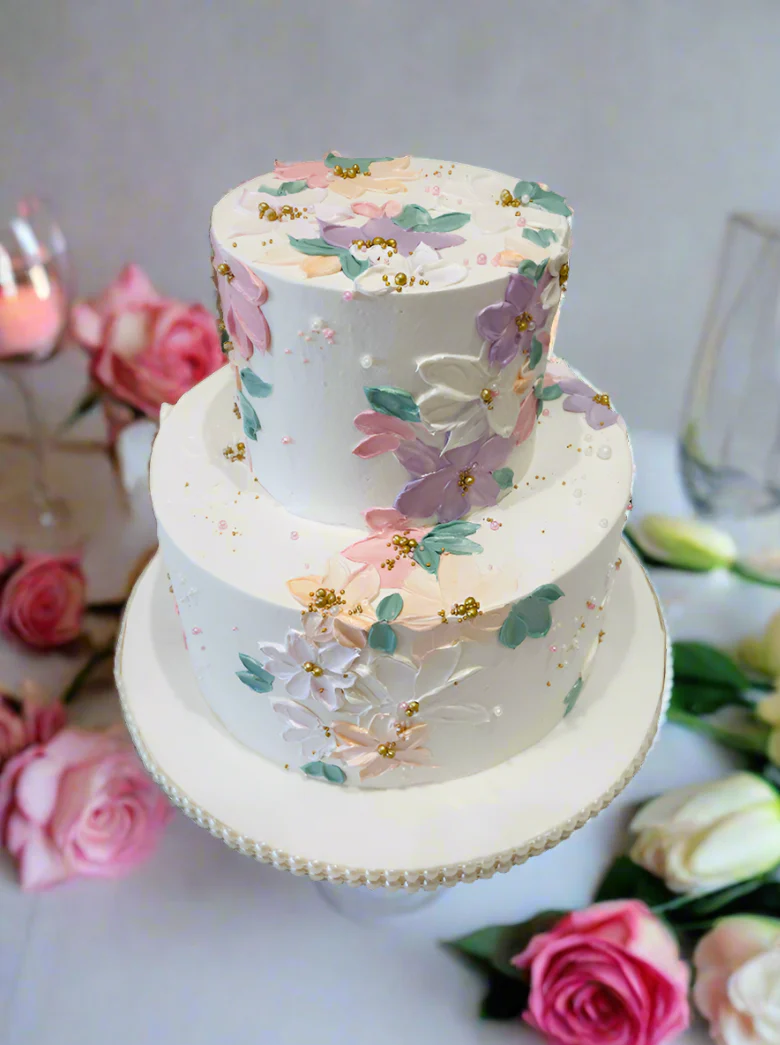 Suhana Cream Tiered Cake - Image 3