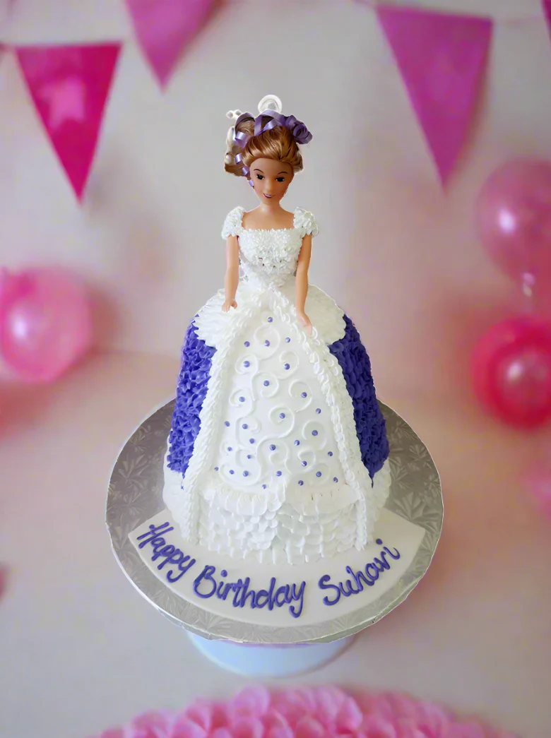 Suhavi Barbie Doll Cake - Image 5