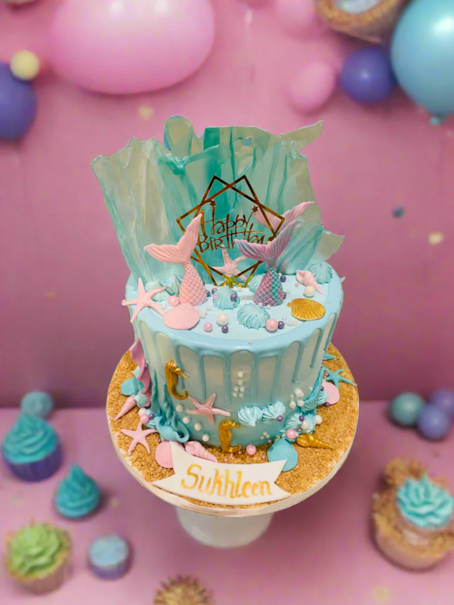 Sukhleen Mermaid Birthday Cake - Image 2