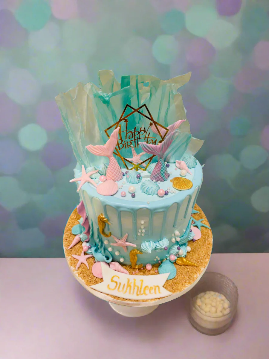 Sukhleen Mermaid Birthday Cake - Image 4
