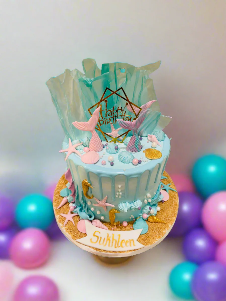 Sukhleen Mermaid Birthday Cake - Image 5