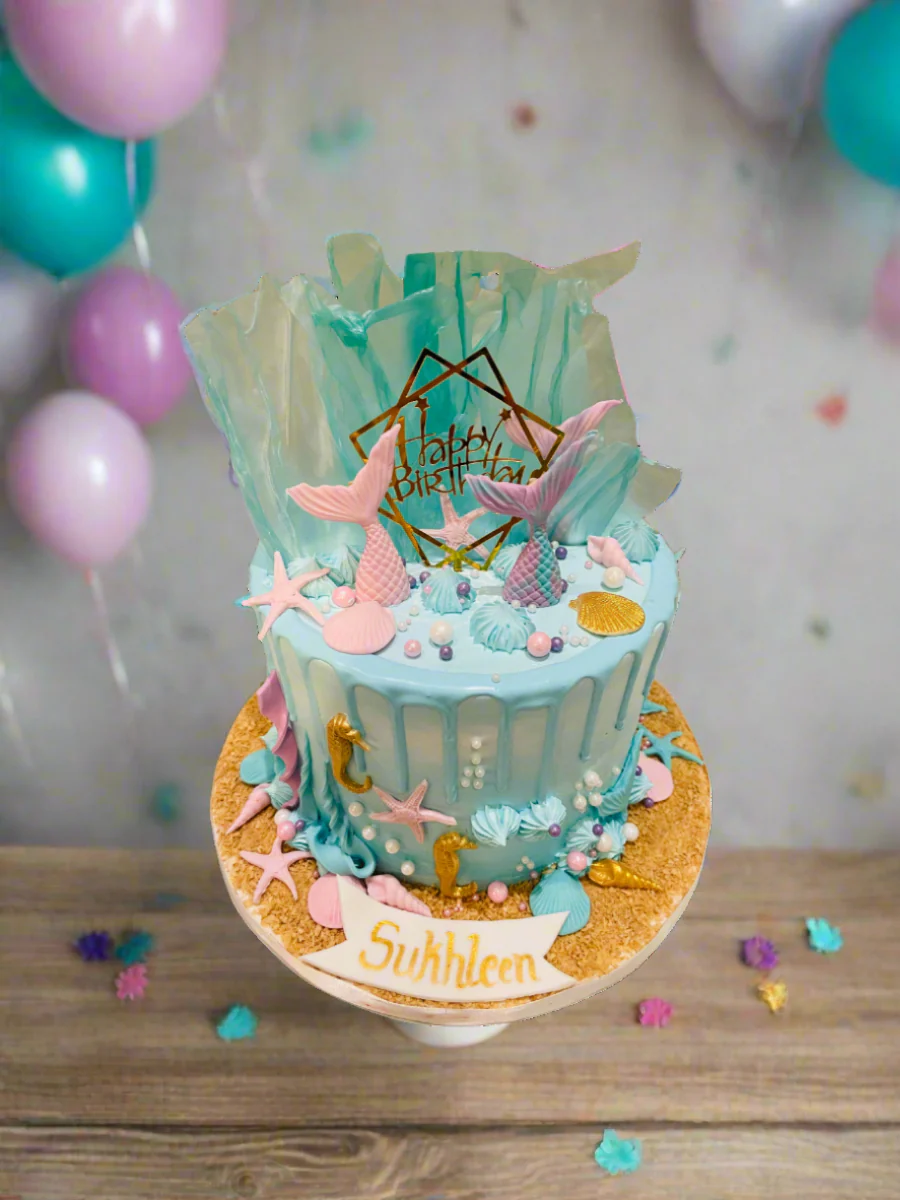 Sukhleen Mermaid Birthday Cake - Image 6