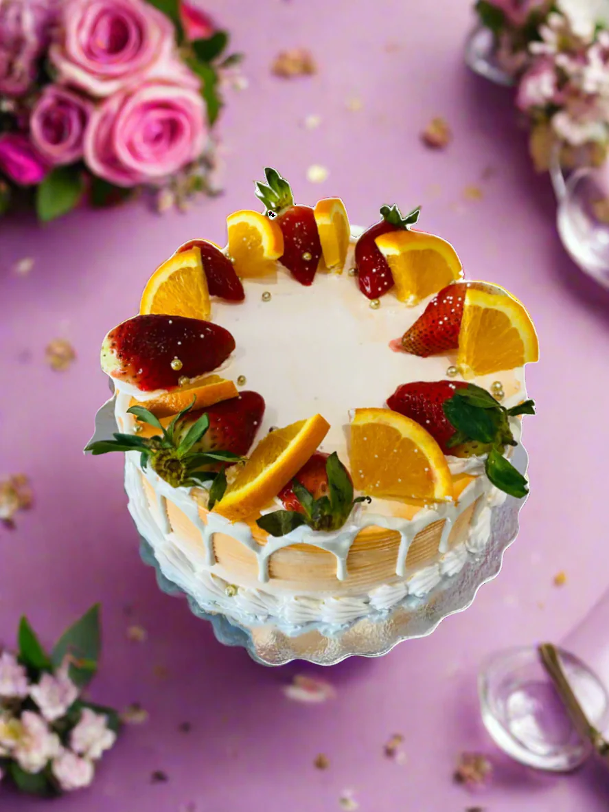 Suman Fruit Birthday Cake - Image 3