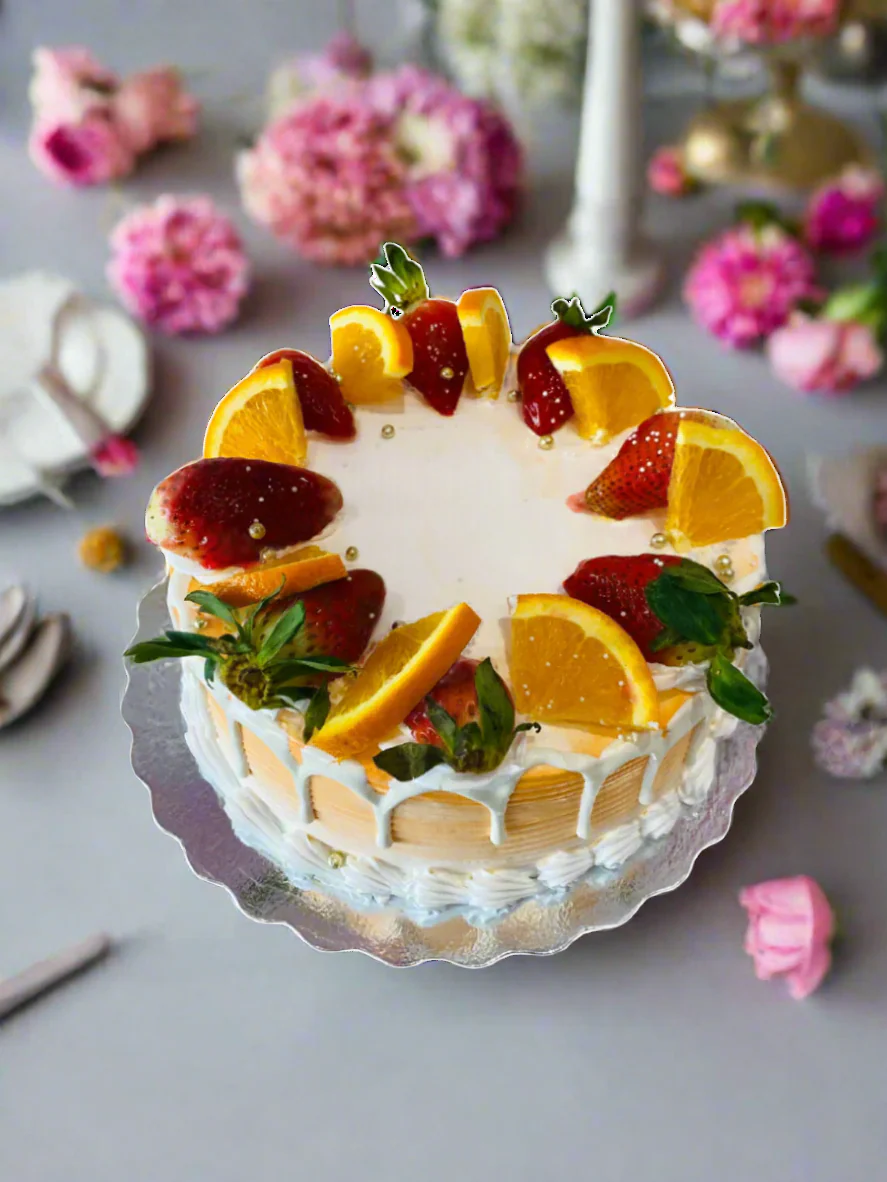 Suman Fruit Birthday Cake - Image 4