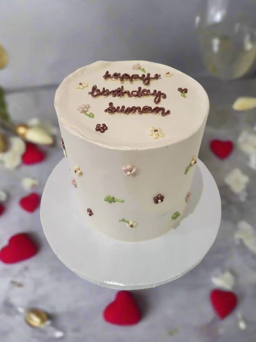 Suman Ivory Birthday Cake - Image 2
