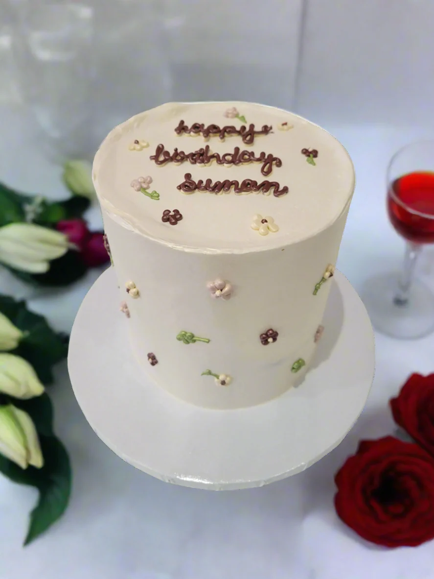 Suman Ivory Birthday Cake - Image 3