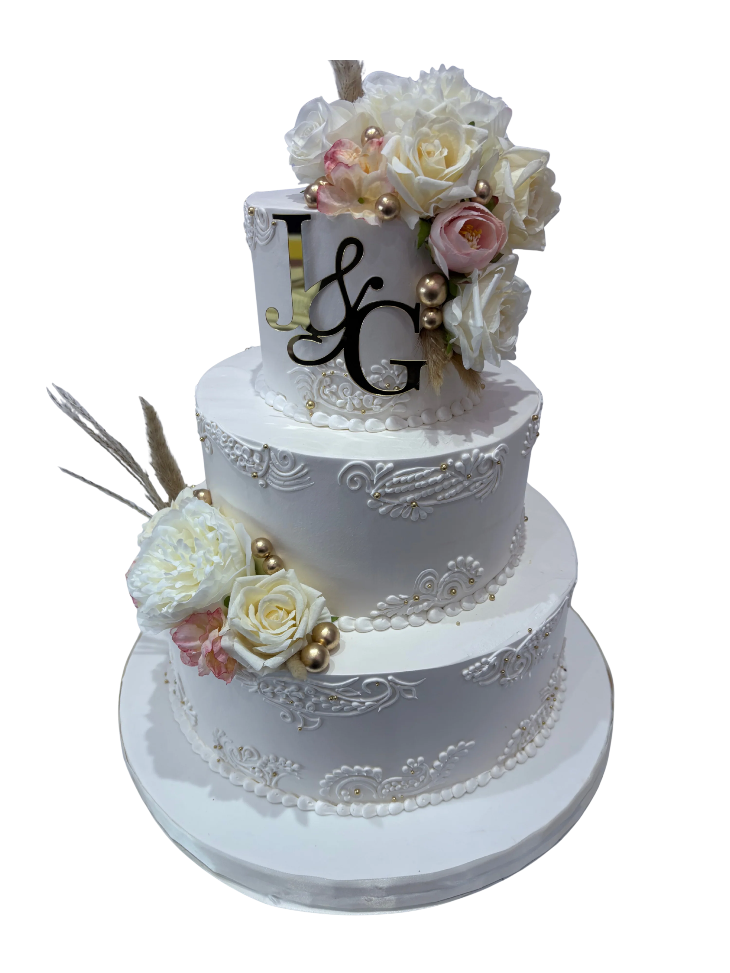 Sunset Promise Henna Tiered Cake