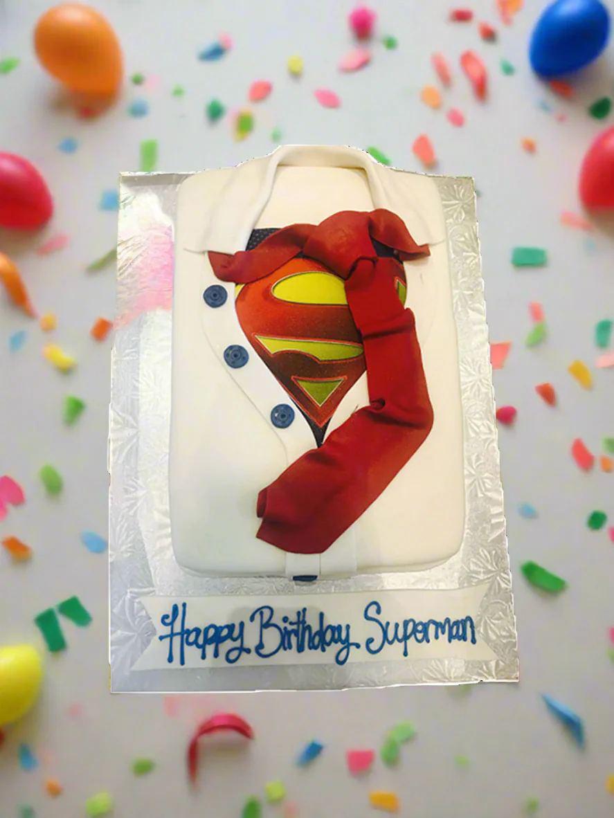 Superman Shirt Cake - Image 3
