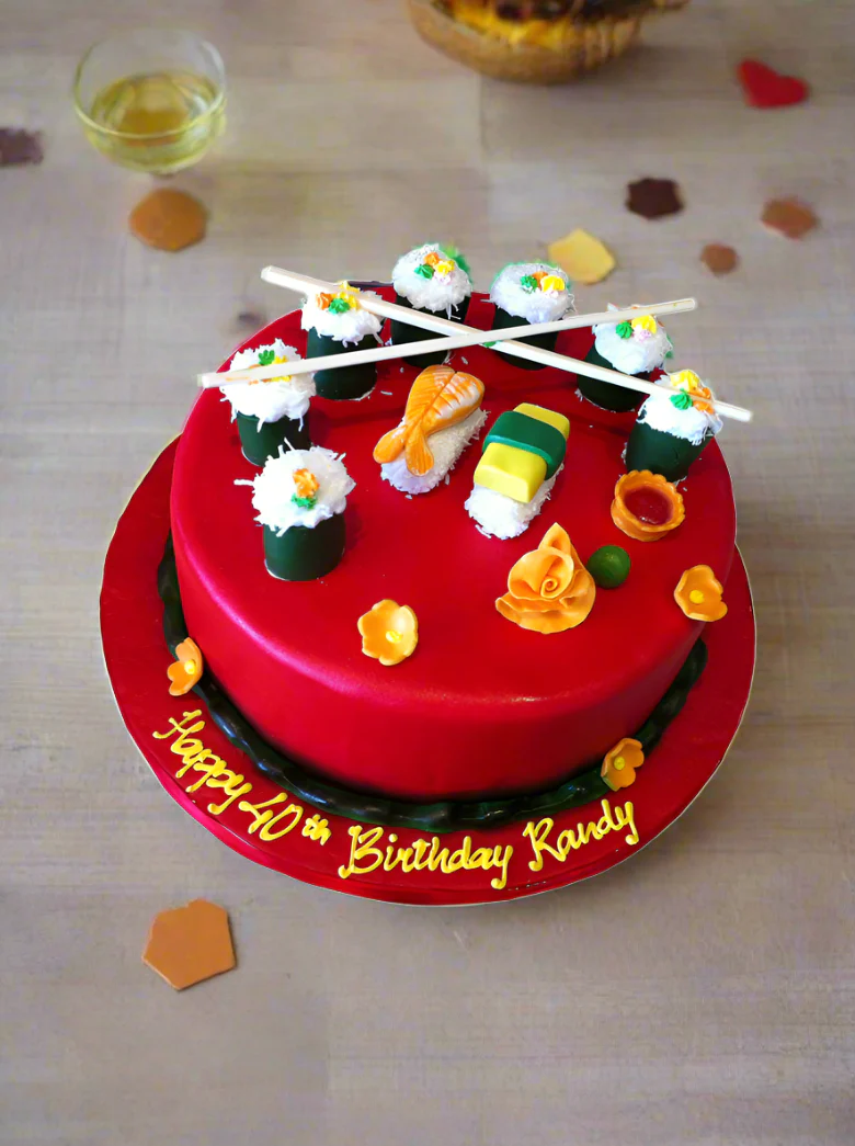 Sushi Fondant Cake - Image 2