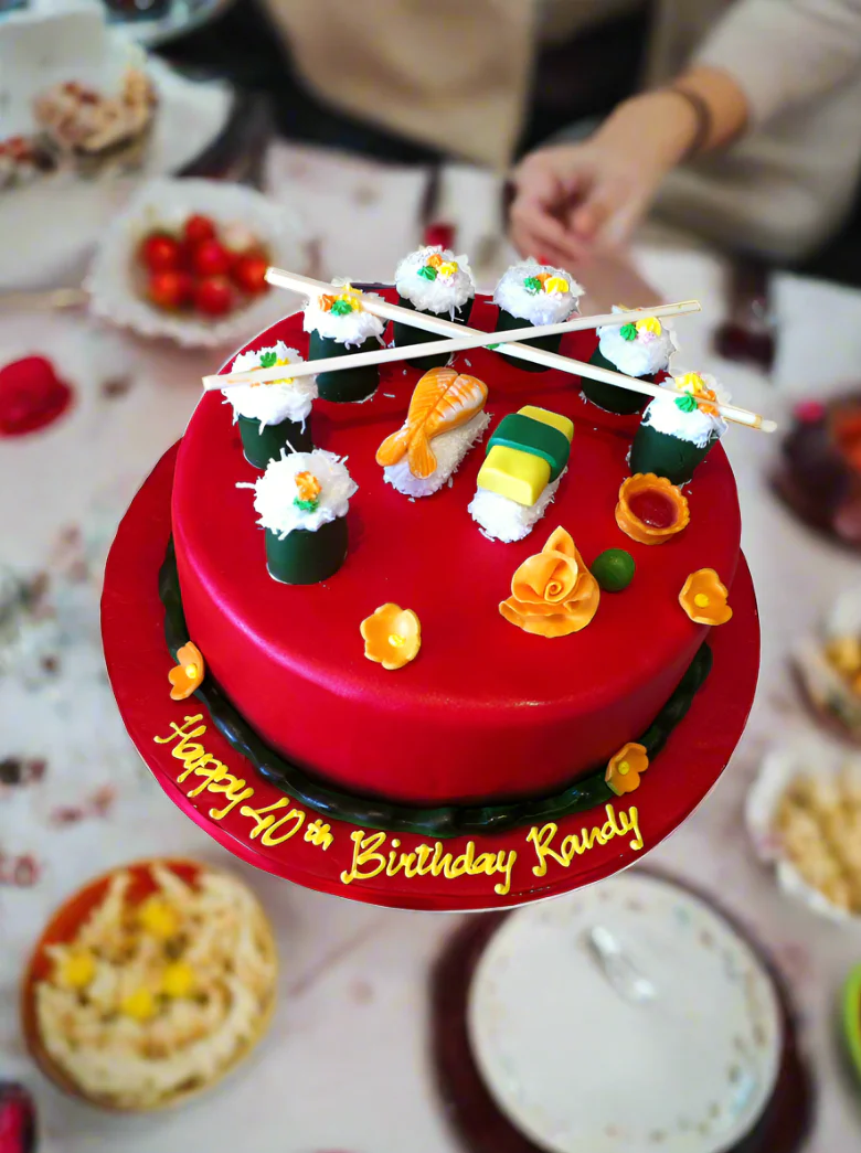 Sushi Fondant Cake - Image 3