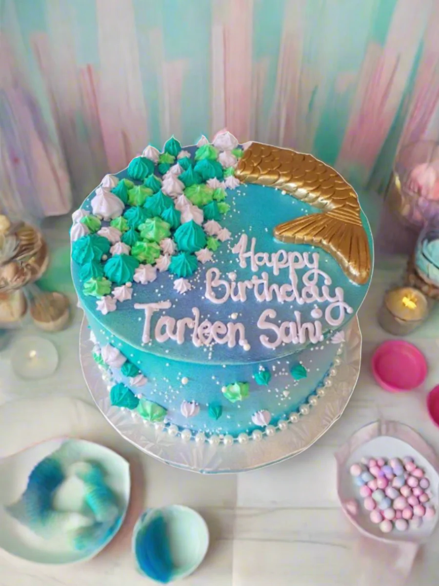 Tarleen Mermaid Birthday Cake - Image 4