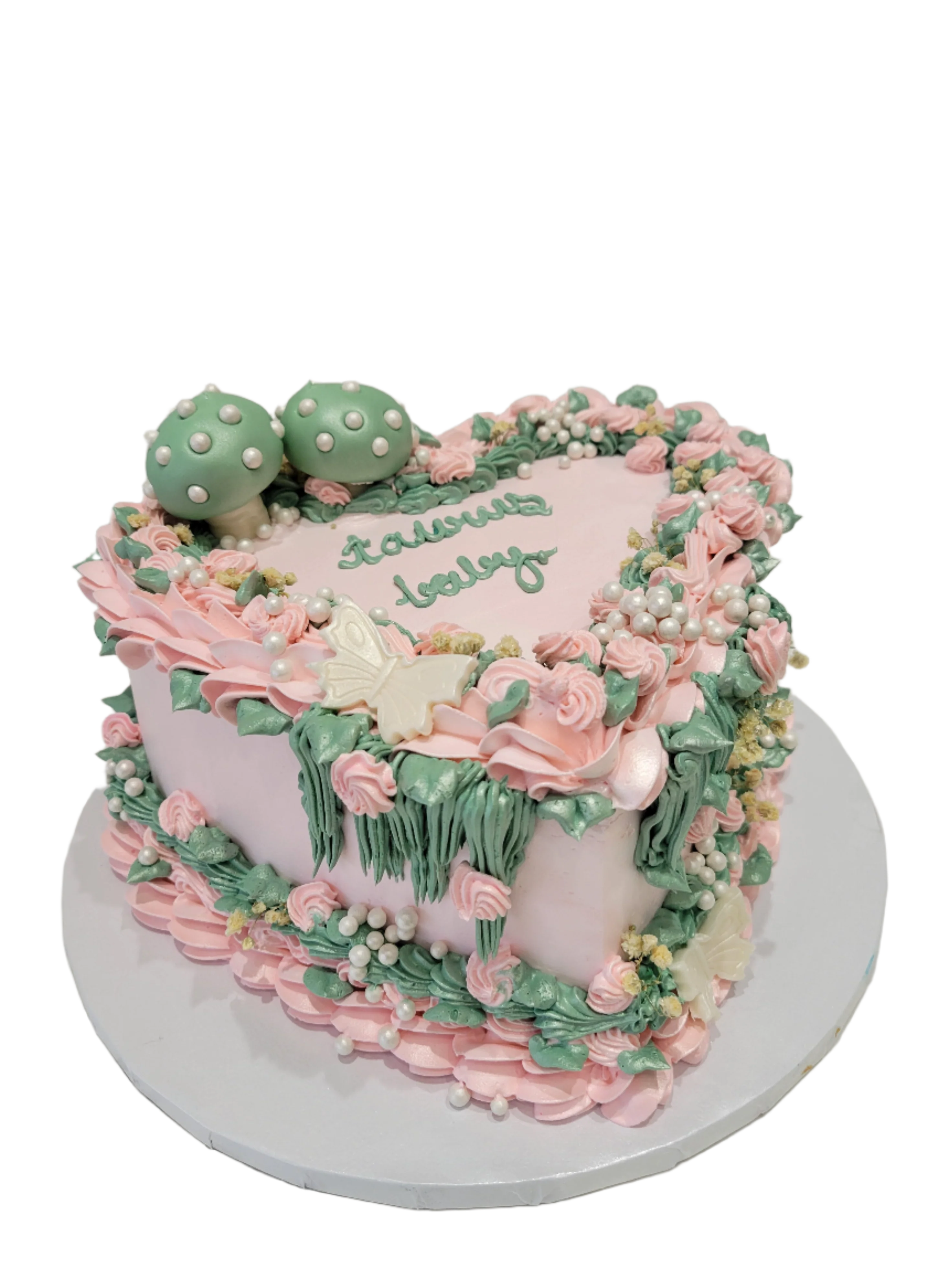 Taurus Baby Heart Cake