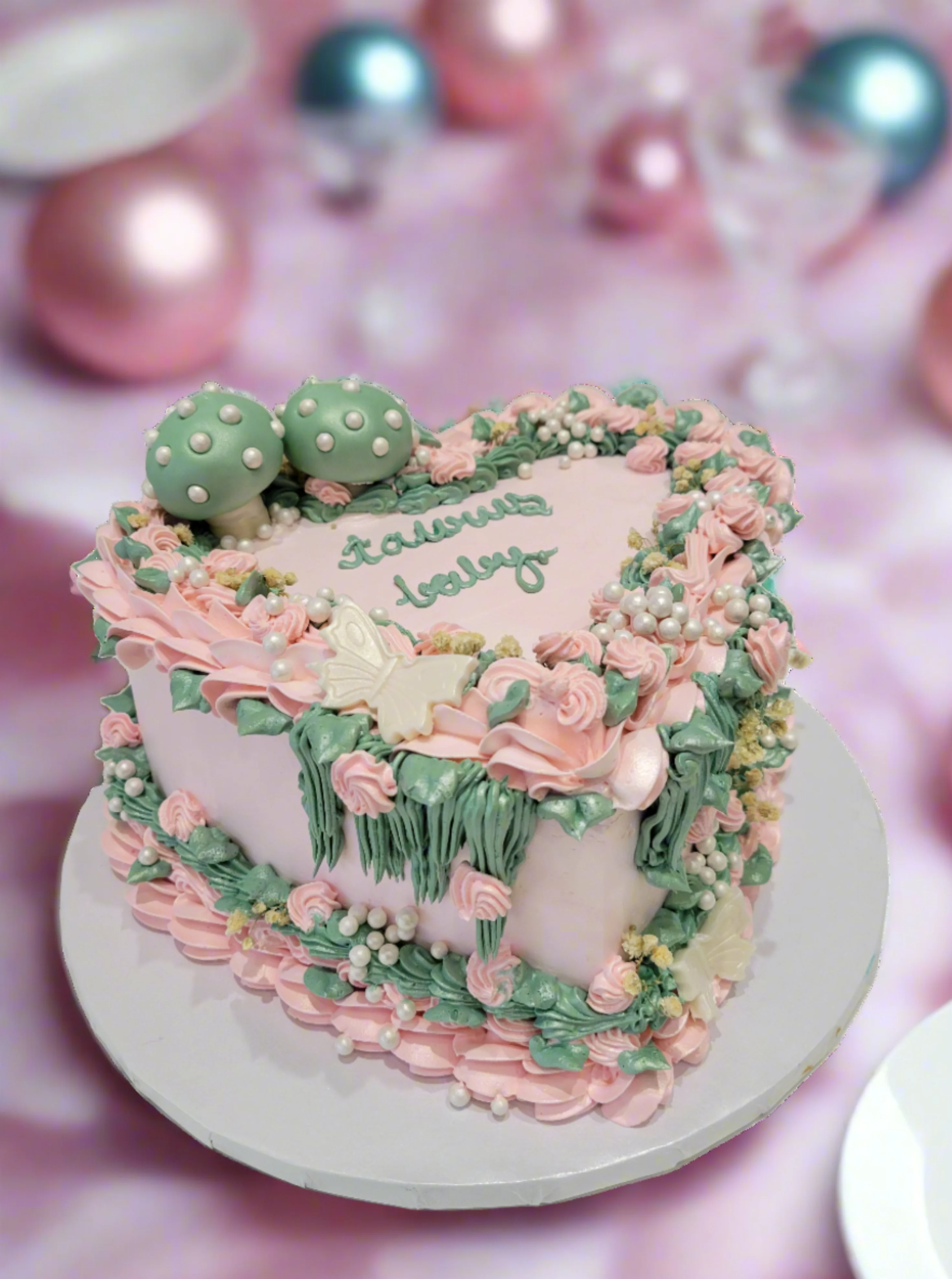 Taurus Baby Heart Cake - Image 2