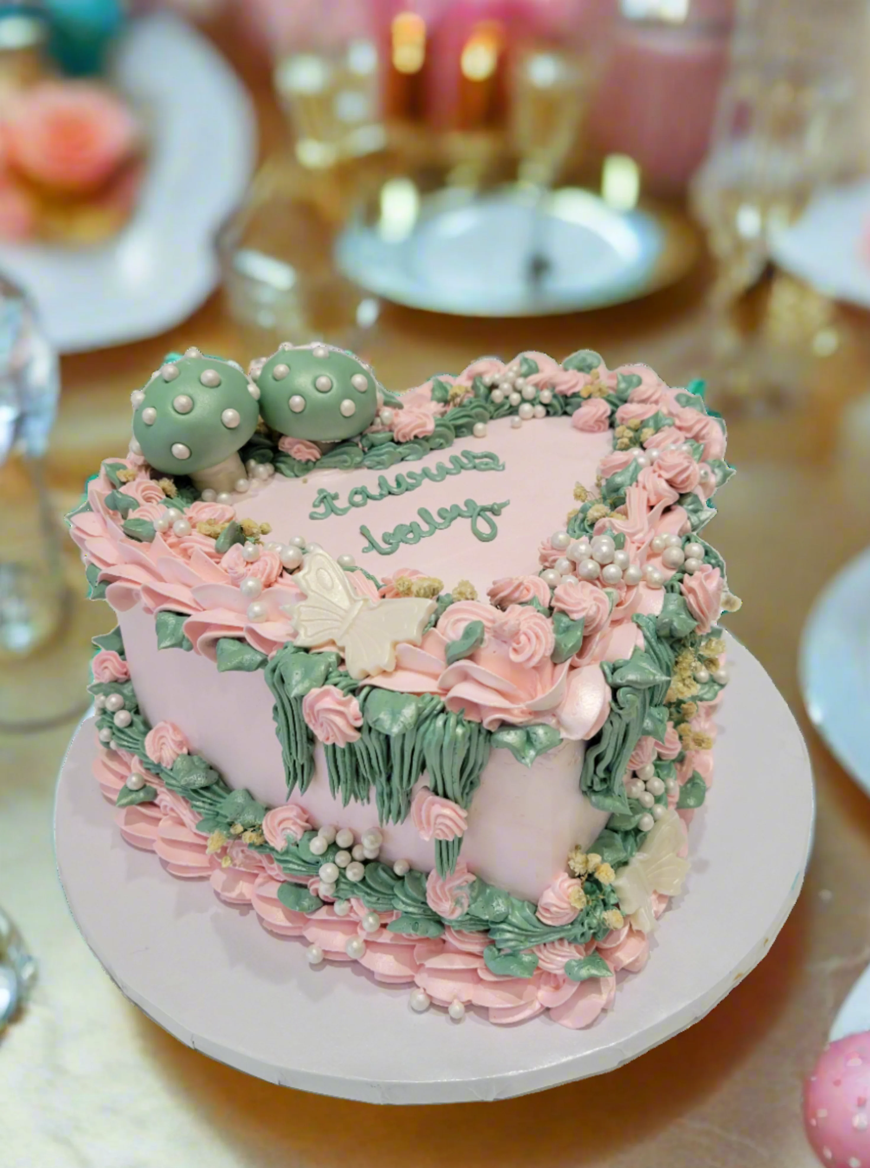 Taurus Baby Heart Cake - Image 3