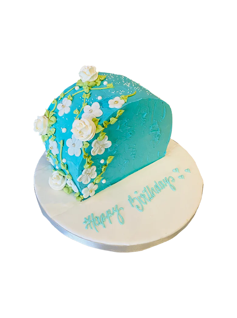 Teal Arch Birthday Cake