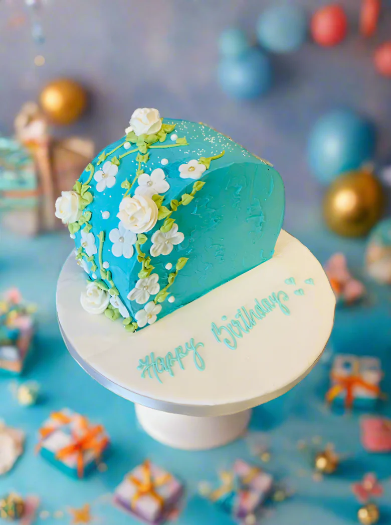 Teal Arch Birthday Cake - Image 3