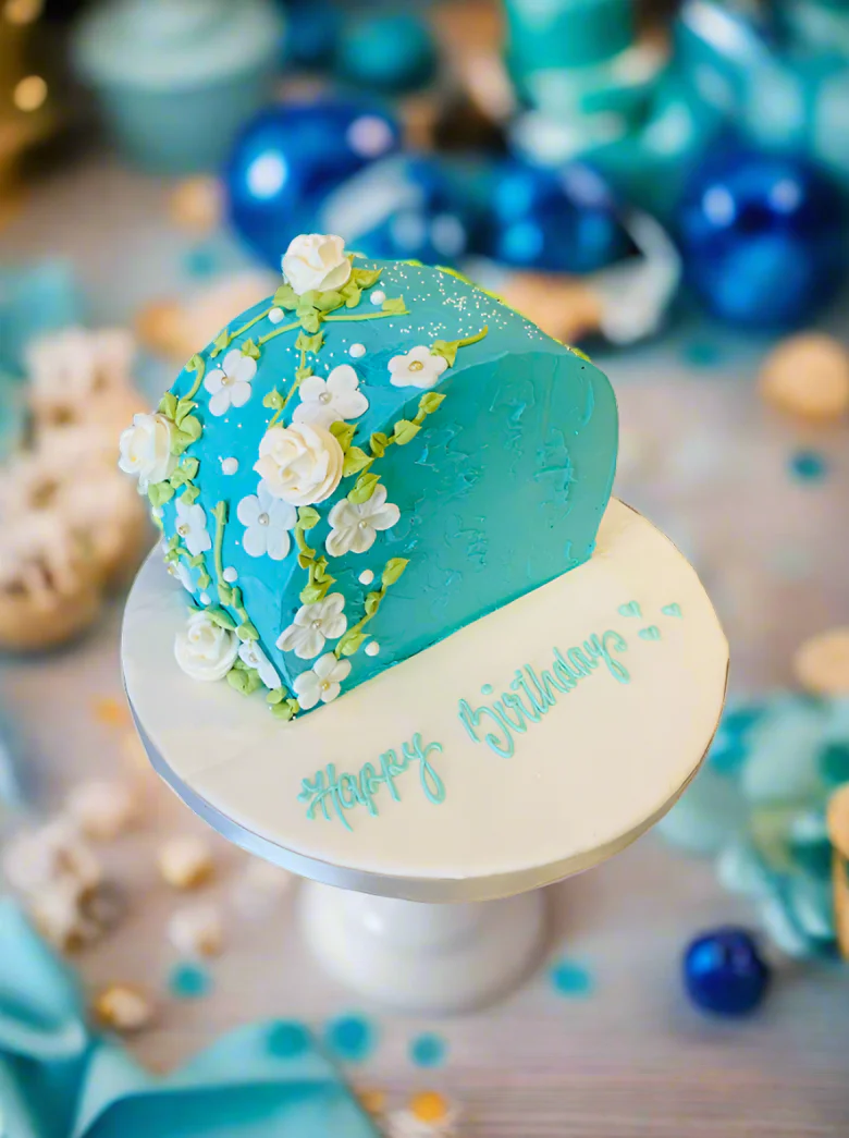 Teal Arch Birthday Cake - Image 4