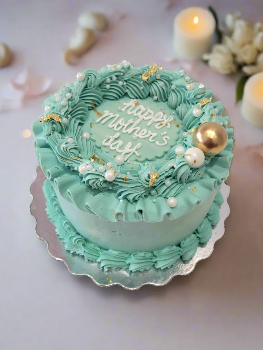 Teal Mother's Day Cake - Image 2